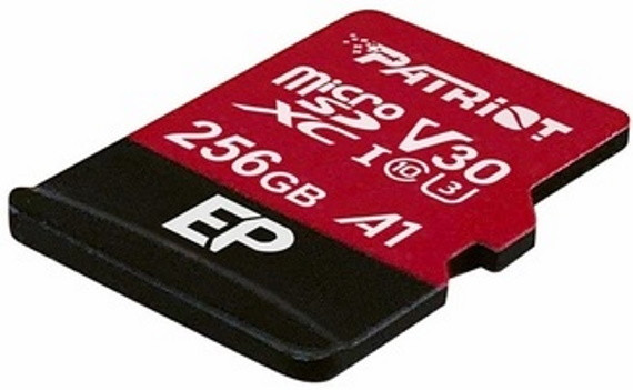 PATRIOT EP PRO micro SDXC 256GB A1 V30 U3 CL10+Adap - zdjęcie 2