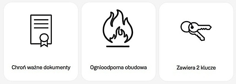 Yale Fire Chest Small Skrzynia ognioodporna mała - zdjęcie 3