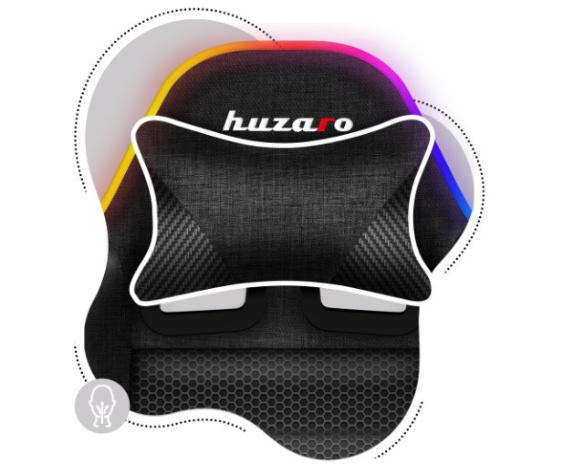 Fotel gam. dla dziecka Huzaro Ranger 6.0 RGB Mesh - zdjęcie 9