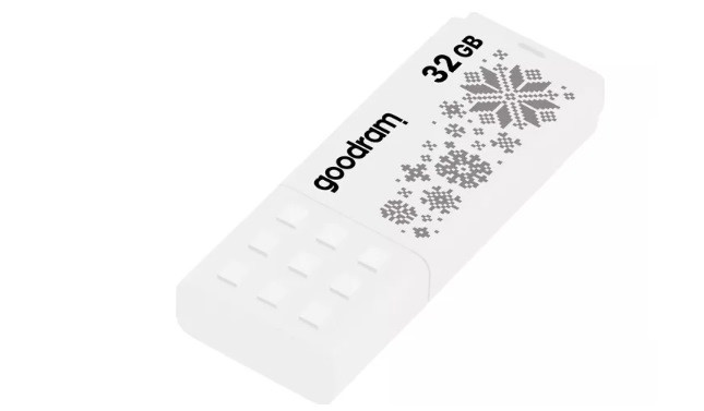 GOODRAM FLASHDRIVE 32GB UME2-WINTER WHITE USB 2.0 - zdjęcie 1