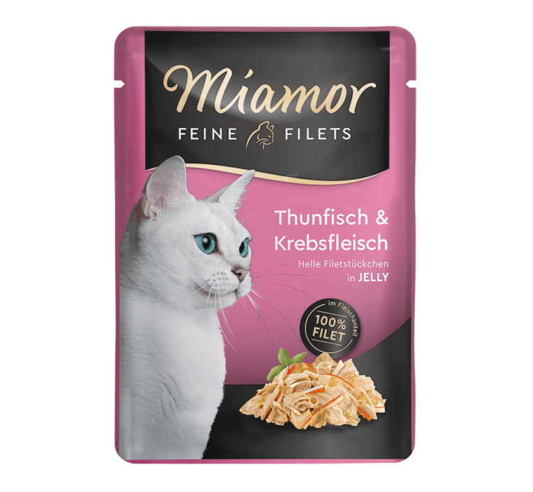 MIAMOR Feine Filets tuńczyk z krabami - mokra karma dla kota - 100 g - zdjęcie 1