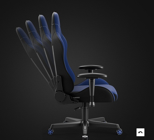 Fotel gamingowy DIABLO X-ST4RTER fotel granatowy - zdjęcie 3