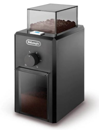 Młynek do kawy DeLonghi KG 79 (110W/ żarnowy/ czarny) - zdjęcie 1