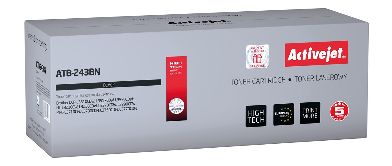 Activejet ATB-243BN Toner do Brother, Zamiennik Brother TN-243BK; Supreme; 1000 stron; czarny. - zdjęcie 6