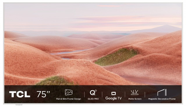 Telewizor 75" TCL 75A300W QLED 4K 144Hz Google TV - zdjęcie 2