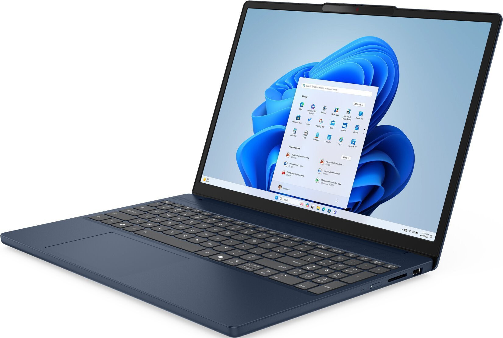 Lenovo IdeaPad Slim 3 15ARP10 Ryzen 5 7533HS 15.3" WUXGA IPS 300nits AG 60Hz 16GB DDR5 SSD512 Radeon 660M Graphics Cam720p Win11 Cosmic Blue - zdjęcie 2