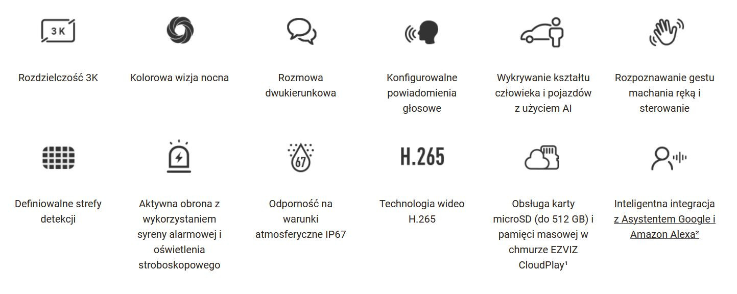 Kamera Wi-Fi EZVIZ H3c 3K - zdjęcie 2