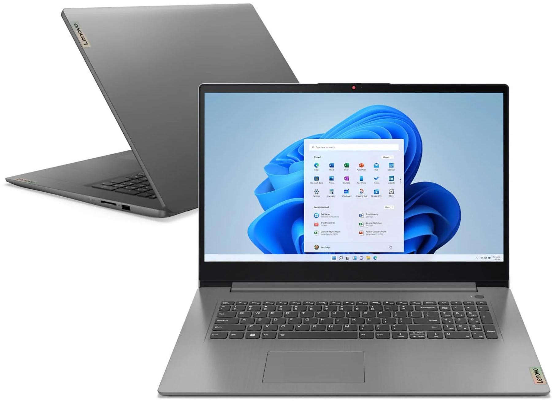 Lenovo IdeaPad 3 17IAU7 i5-1235U 17.3" FHD IPS 300nits AG 16GB DDR4 3200 SSD512 Intel Iris Xe Graphics Win11 Arctic Grey - zdjęcie 1