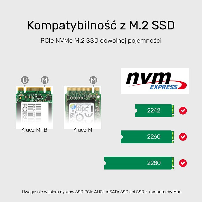 UNITEK OBUDOWA NA DYSK/KLONOWANIE 2XM.2, PCIE/NVME - zdjęcie 3