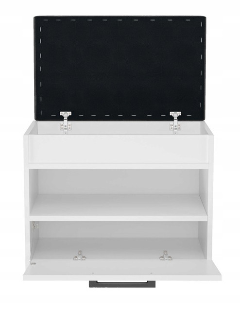 Szafka na buty ze schowkiem PARMA MINI 60x35xH49 biel - zdjęcie 3