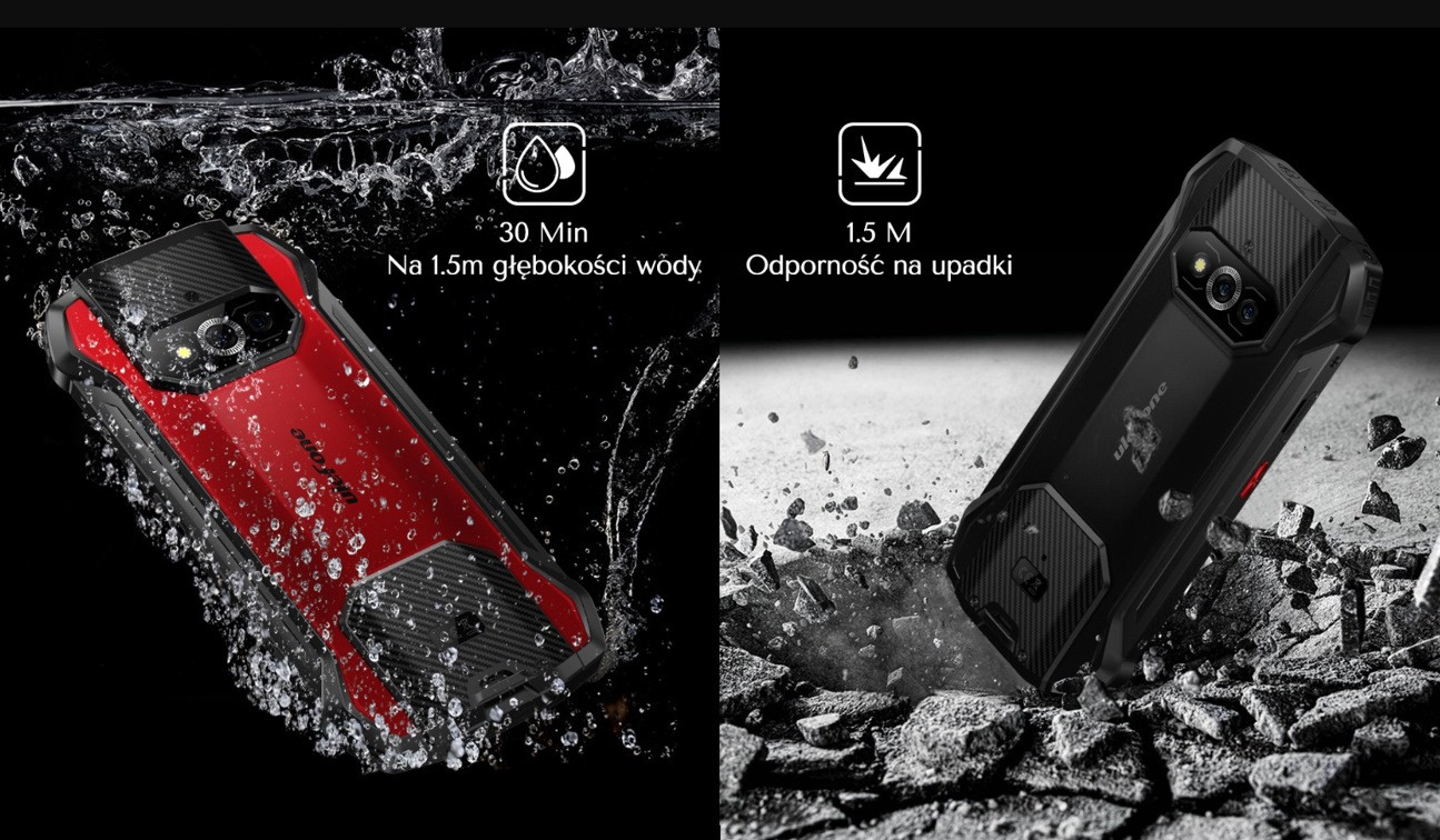 Smartfon Ulefone Armor 15 6/128GB Czarny - zdjęcie 6