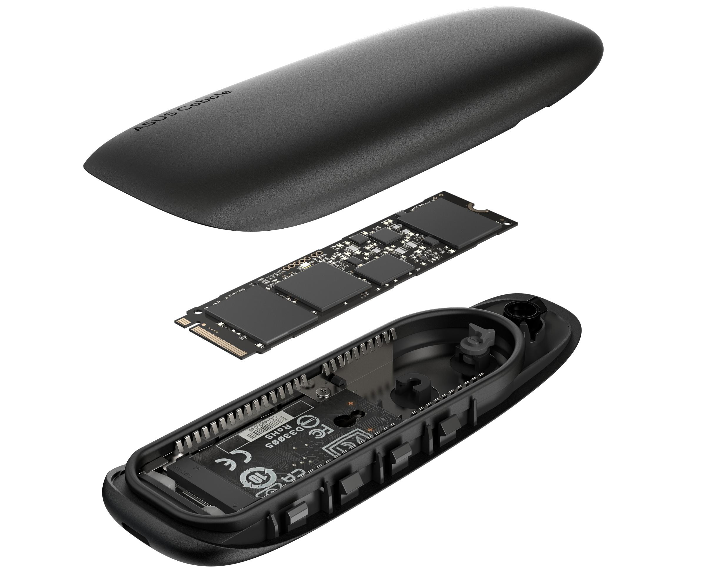 Obudowa SSD ASUS COBBLE Black USB 3.2 GEN 2x1 Type C (90DD02R0-M09000) - zdjęcie 5
