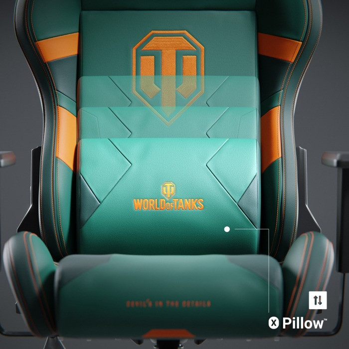 Fotel gamingowy DIABLO X-ONE 2.0 World of Tanks - zdjęcie 2