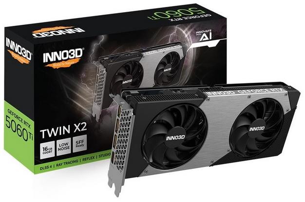 Karta graficzna INNO3D RTX 5060 Ti Twin X2 16GB - zdjęcie 1