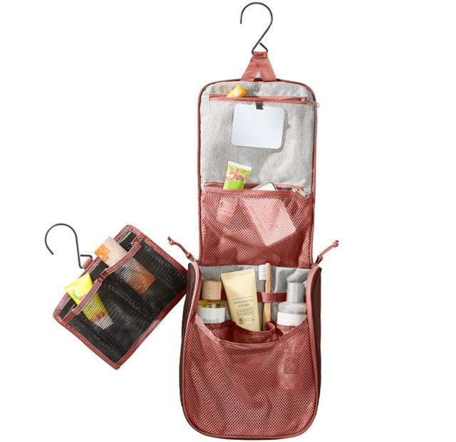 Kosmetyczka turystyczna DEUTER Wash Center II caspia-raisin - zdjęcie 2