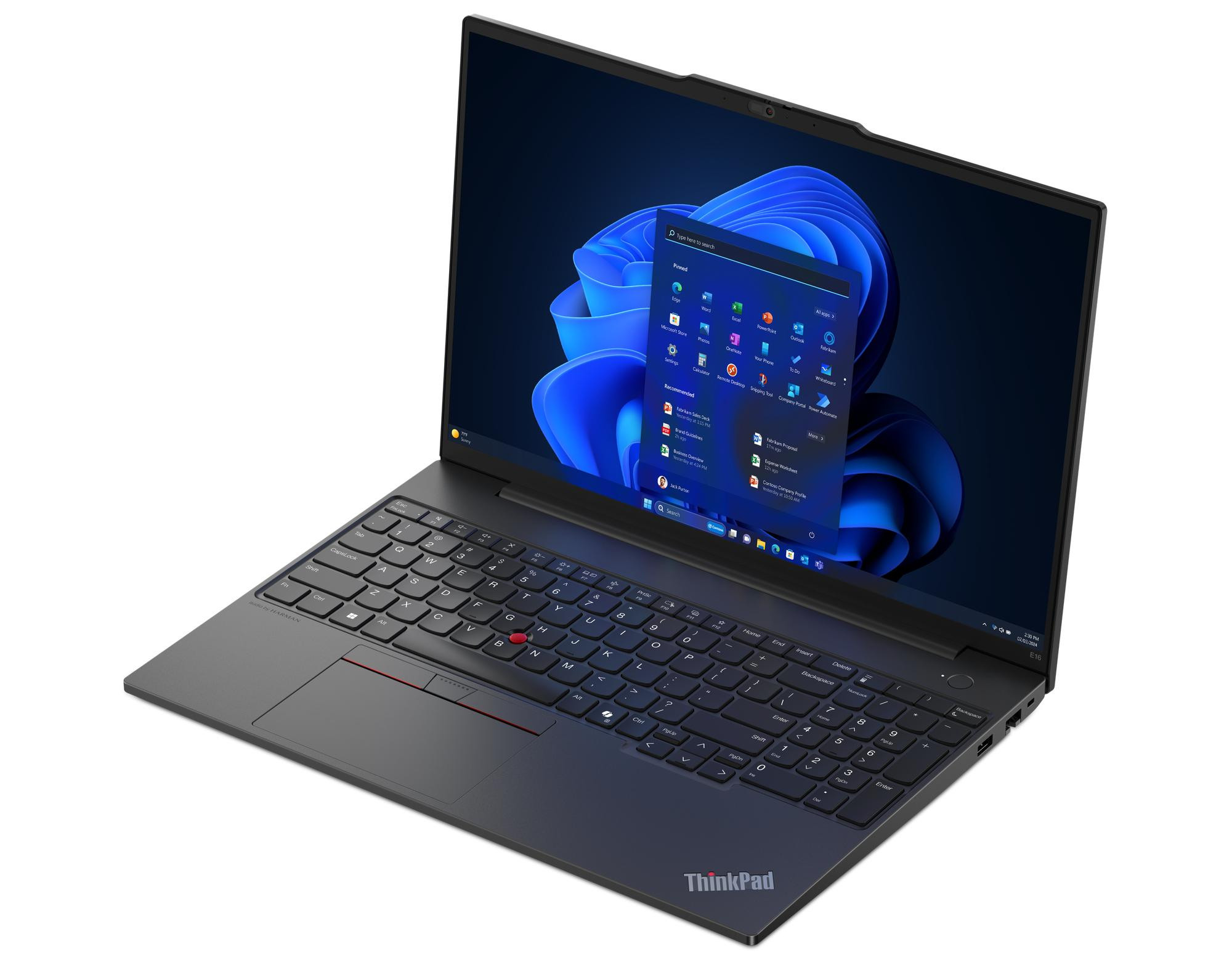 Lenovo ThinkPad E16 G2 Core Ultra 5 125U 16.0"WUXGA IPS 300nits AG 16GB DDR5 SSD512 Arc 57Wh W11Pro 3Y OnSite Graphite Black - zdjęcie 2