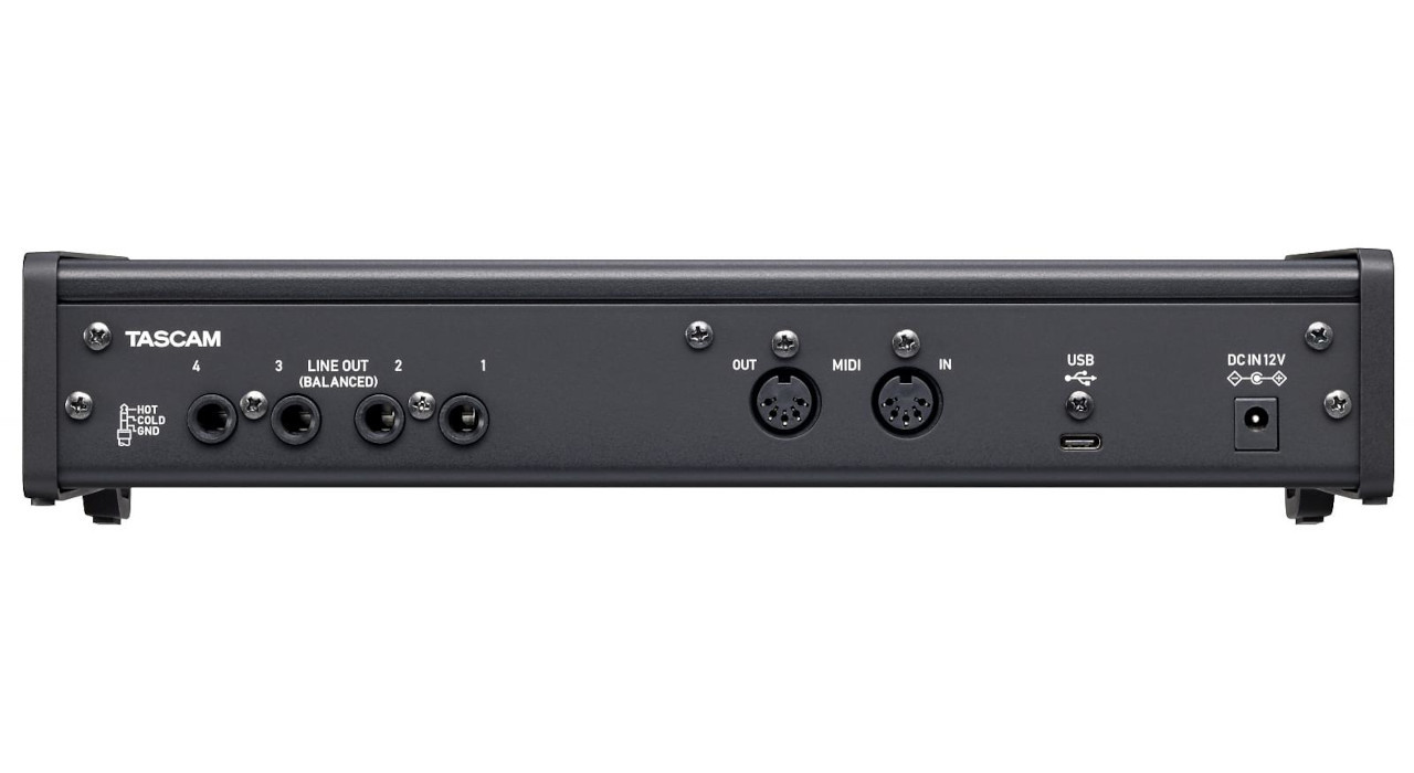 Tascam US-4x4HR - Interfejs USB audio/MIDI wysokiej rozdzielczości (4 wejścia, 4 wyjścia) - zdjęcie 2