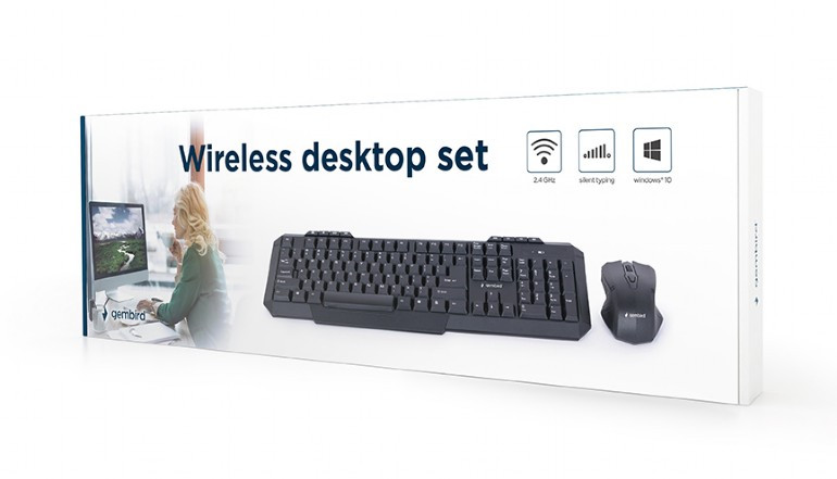 Gembird klawiatura kbs-wm-02 bezprz. + mysz kbs-wm-02 - zdjęcie 4