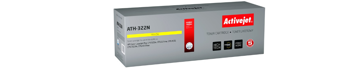 Activejet ATH-322N Toner do drukarki HP, Zamiennik HP 128A CE322A; Supreme; 1300 stron; żółty. - zdjęcie 6