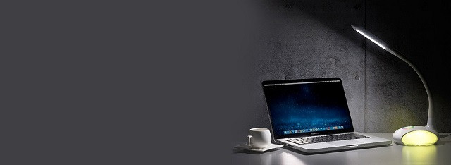 Nowoczesna lampka na biurko wielokolorowa RGB LED Activejet VENUS RGB szara z funkcją oświetlenia nocnego - zdjęcie 4