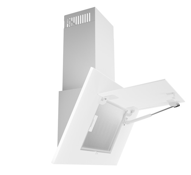 Okap AKPO WK-4 NERO 2.0 50 BIAŁY T300 Liniowy LED/Siłownik - zdjęcie 2
