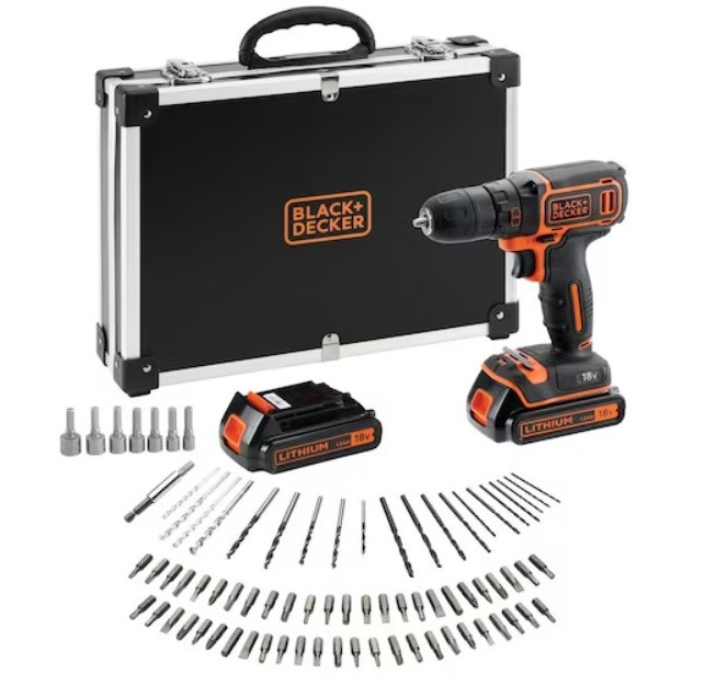 Wiertarko-wkrętarka 18V CDC18BAFC-QW BLACK+DECKER - zdjęcie 1
