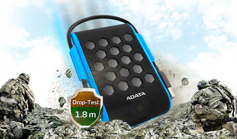 Dysk zewnętrzny HDD ADATA HD720 AHD720-1TU31-CBL (1TB; 2.5"; USB 3.2; niebieski) - zdjęcie 2