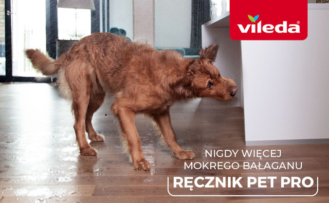 VILEDA Pet Pro XL Ręcznik z mikrofibry dla zwierząt - 100x65 cm - zdjęcie 1