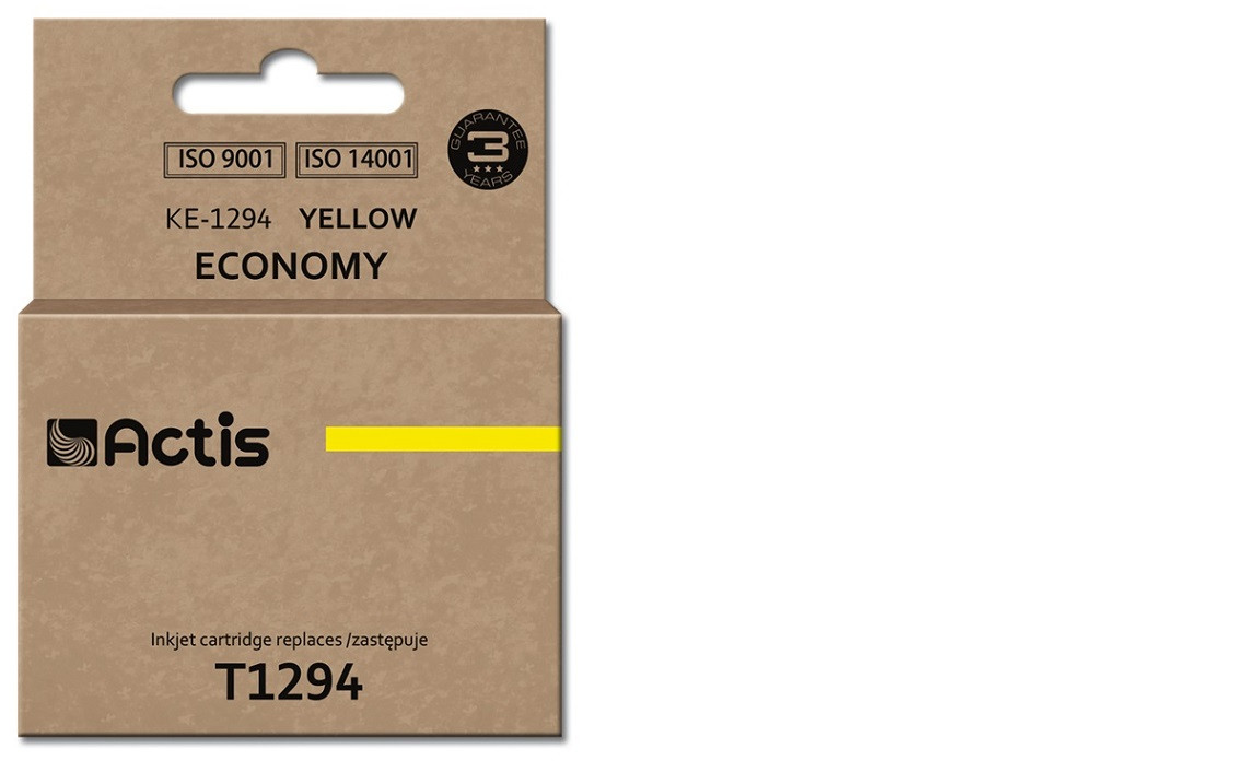 Actis KE-1294 Tusz do drukarki Epson, Zamiennik Epson T1294; Standard; 15 ml; żółty. - zdjęcie 1