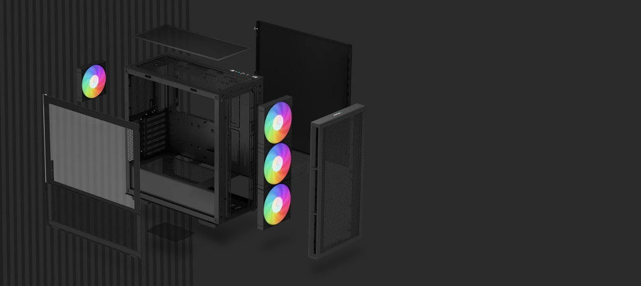 Obudowa DeepCool CH560 ARGB BK (R-CH560-BKAPE4-G-1) - zdjęcie 3