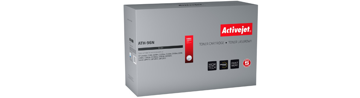 Activejet ATH-96N Toner do drukarek HP, Canon, Zamiennik HP 96A C4096A, Canon EP-32; Supreme; 5700 stron; czarny. - zdjęcie 6