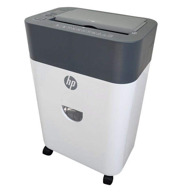 HP Niszczarka ONESHRED Auto 100CC, biało-szara - zdjęcie 2