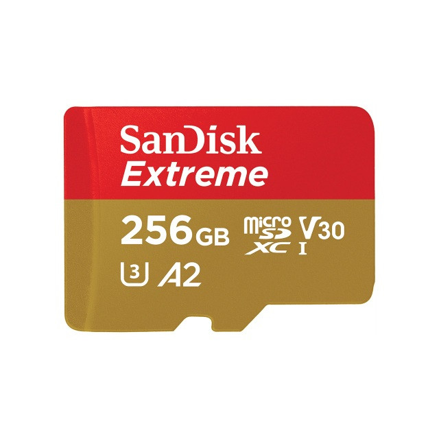 SANDISK EXTREME microSDXC 256 GB 190/130 MB/s - zdjęcie 1