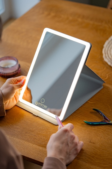 Lusterko do makijażu ORO-MIRROR LED X2 OROMED - zdjęcie 3