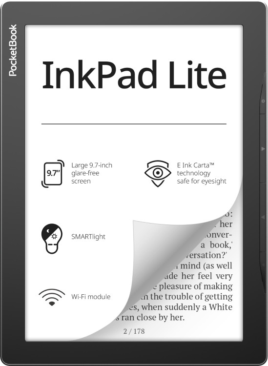 Czytnik e-booków PocketBook InkPad Lite 970 9,7" 8GB Wi-Fi Mist Gray - zdjęcie 1