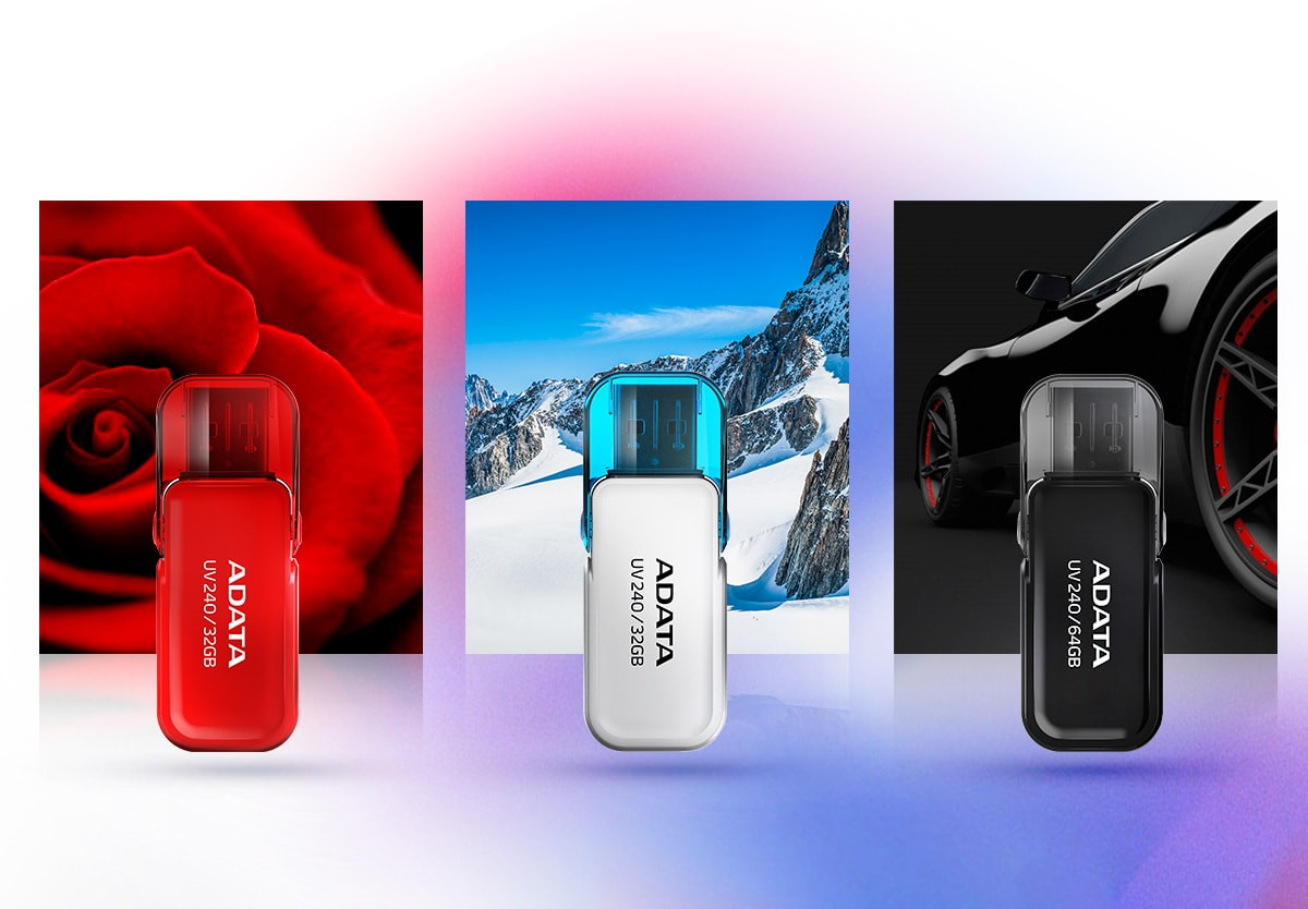ADATA FLASHDRIVE UV240 64GB USB 2.0 Black - zdjęcie 2