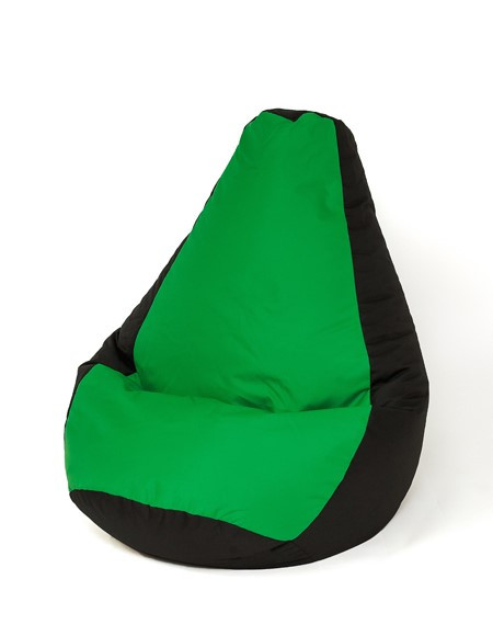 Pufa worek sako GRUSZA czarny-zielony XL 130x90 - zdjęcie 1