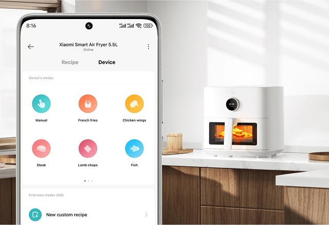 Frytownica beztłuszczowa Xiaomi Smart Air Fryer 5,5l EU - zdjęcie 9