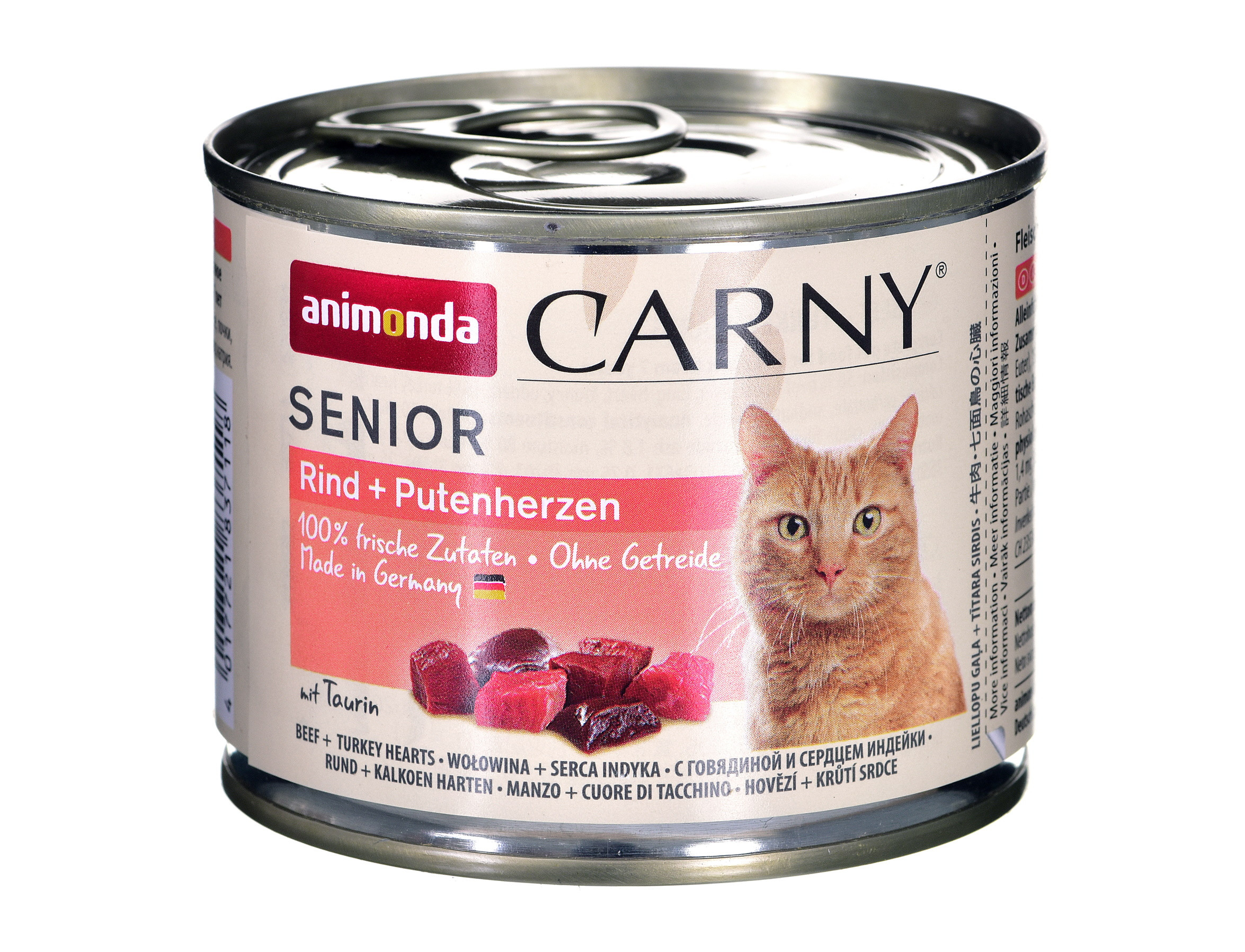 ANIMONDA Carny Senior Wołowina i serca indyka - mokra karma dla kota - 200g - zdjęcie 1
