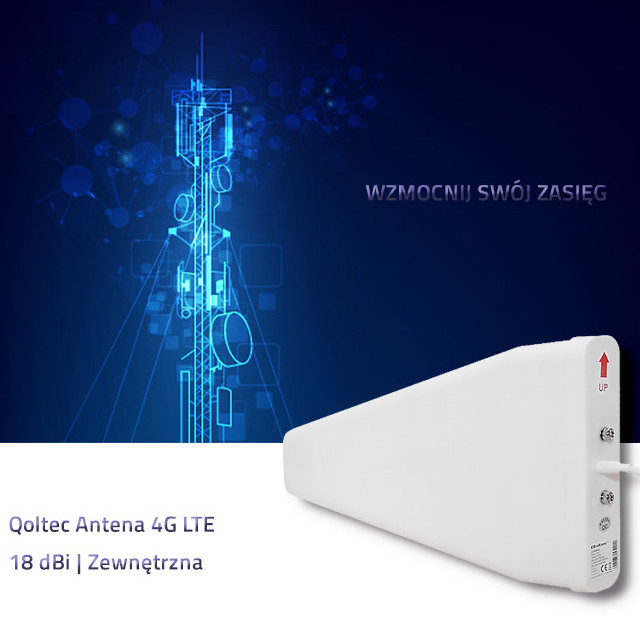 QOLTEC ANTENA 4G LTE | 18DBI | ZEWNĘTRZNA - zdjęcie 1