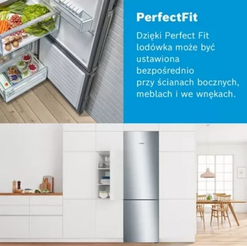 Lodówka BOSCH Serie 6 KGN 86AIDR No Frost MultiAirflow 186cm - zdjęcie 4