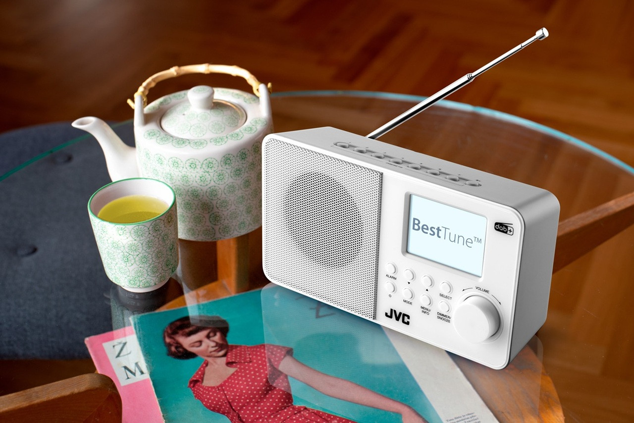 Radio JVC DAB RA-E611W-DAB white - zdjęcie 1