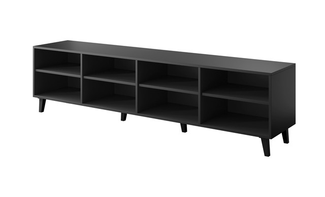 Szafka RTV BARI 200x42x52 czarny mat - zdjęcie 2