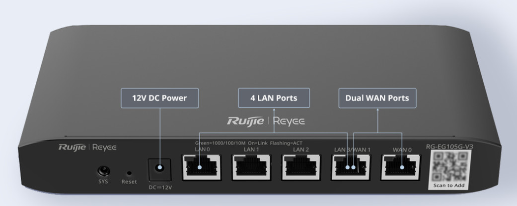 Router Ruijie Reyee RG-EG105G-V3 - zdjęcie 1