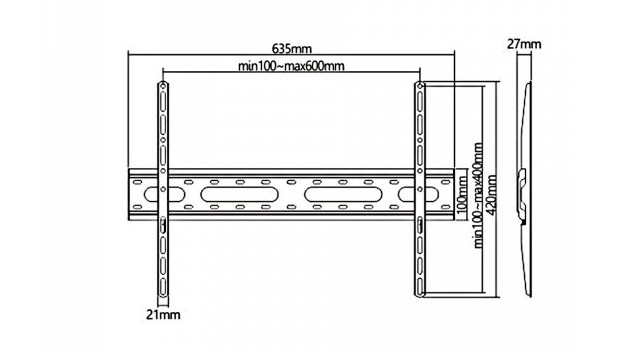 MACLEAN UCHWYT EKONOMICZNY TV 31-70" 45KG MC-939 - zdjęcie 2