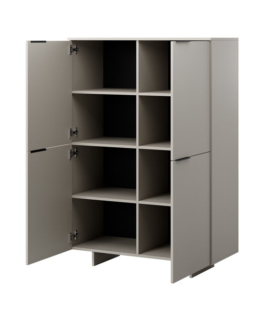Komoda 4D ALMA 100x41,5xH145 kaszmir - zdjęcie 2