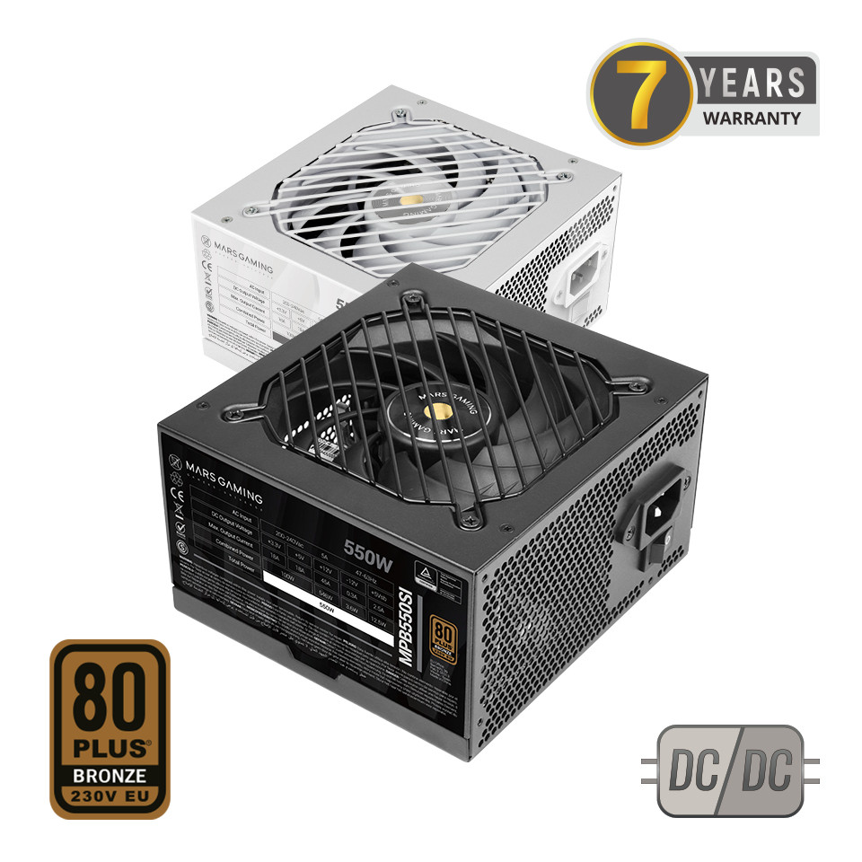 TACENS MARS MPB550SI 550W DC-DC, 80PLUS BRONZE - zasilacz/PSU - zdjęcie 1