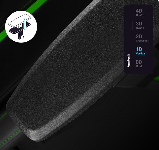 Fotel gamingowy DIABLO X-ONE 2.0 normal fotel czarno-zielony - zdjęcie 4