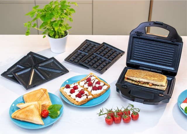 Opiekacz 3w1 INOX/CZARNY ZELMER ZSM7900 - zdjęcie 1
