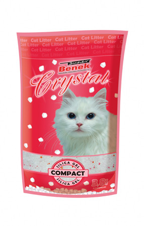 CERTECH Super Benek Crystal Compact Naturalny - żwirek dla kota niezbrylający 13kg - zdjęcie 1